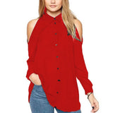Fashion Blouse Shirt Off Shoulder