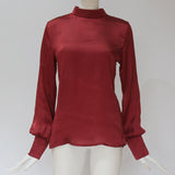 Feminina Chiffon Chemise Femme Blouse Shirt