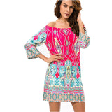 Print Long Women Blouse Shirt