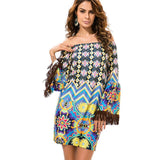 Print Long Women Blouse Shirt