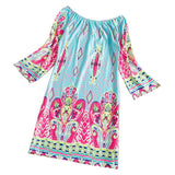 Print Long Women Blouse Shirt