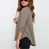 Brand Blouse Shirt V Neck