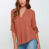 Brand Blouse Shirt V Neck